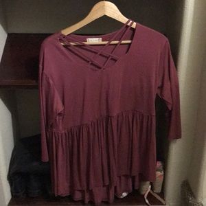 Maroon blouse